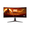AOC G2 CU34G2XP/BK 34" UltraWide Quad HD Curved Gaming Monitor | 3440 x 1440 180Hz 1ms HDMI DP