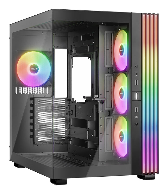 be quiet! LIGHT BASE 600 LX Black ARGB Midi Tower PC Case Black | Liquid Cooling Support