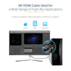 StarTech.com 12ft (4m) HDMI 2.1 Cable 8K - Certified Ultra High Speed HDMI Cable 48Gbps - 8K 60Hz/4K 120Hz HDR10+ eARC - Ultra HD 8K HDMI Cord - Monitor/TV/Display - Flexible TPE Jacket