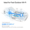 TP-LINK Outdoor / Indoor Whole Home Mesh WiFi 6 Unit AX3000 Dual-band Wi-Fi 6 Mesh System | 1-Pack, White