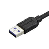 StarTech Slim Micro USB 3.0 Cable - M/M - Left-Angle Micro-USB - 0.5m (20in)
