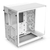 NZXT H6 Air Flow RGB Midi Tower PC Case White | Liquid Cooling Support