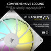 Corsair RS140 ARGB Case Fan | 140mm 1700 RPM 95.5 CFM PWM RGB White