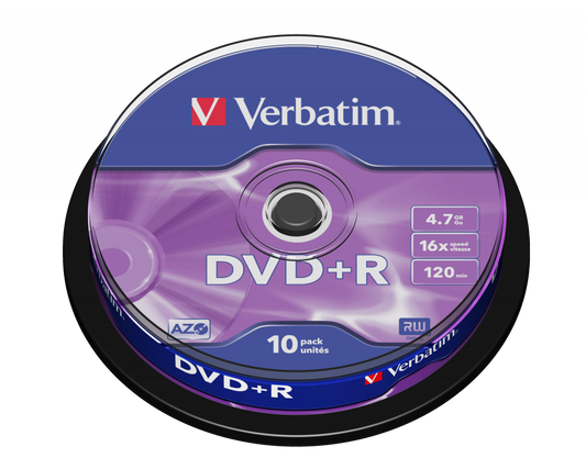 Verbatim Blank DVD+R Matt Silver 4.7 GB 10 pc(s)
