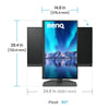 Benq SW242Q 25" WQXGA Monitor | 2560 x 1600 60Hz USB-C HDMI DP