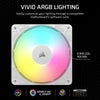 Corsair RS120 ARGB Case Fan | 120mm 2100 RPM 72.8 CFM PWM RGB White