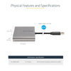 StarTech.com USB 3.0 to 4x HDMI Adapter - External Video & Graphics Card - USB Type-A to Quad HDMI Display Adapter Dongle - 1080p 60Hz - Multi Monitor USB A to HDMI Converter - Windows Only