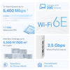 TP-LINK AXE5400 Tri-Band Mesh Wi-Fi 6E System Tri-band Wi-Fi 6 Mesh System | 2-Pack, White