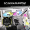 Corsair iCUE LINK RX140 RGB Case Fan | 140mm 1700 RPM 94.7 CFM PWM RGB Magnetic levitation bearing White
