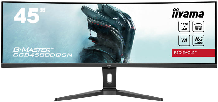 iiyama G-MASTER RED EAGLE CURVED 45" Dual QHD Curved Gaming Monitor | 5120 x 1440 165Hz HDMI DP
