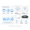 TP-LINK Whole Home Mesh WiFi 6 System with PoE AX3000 Dual-band Wi-Fi 6 Mesh System | 1-Pack, White