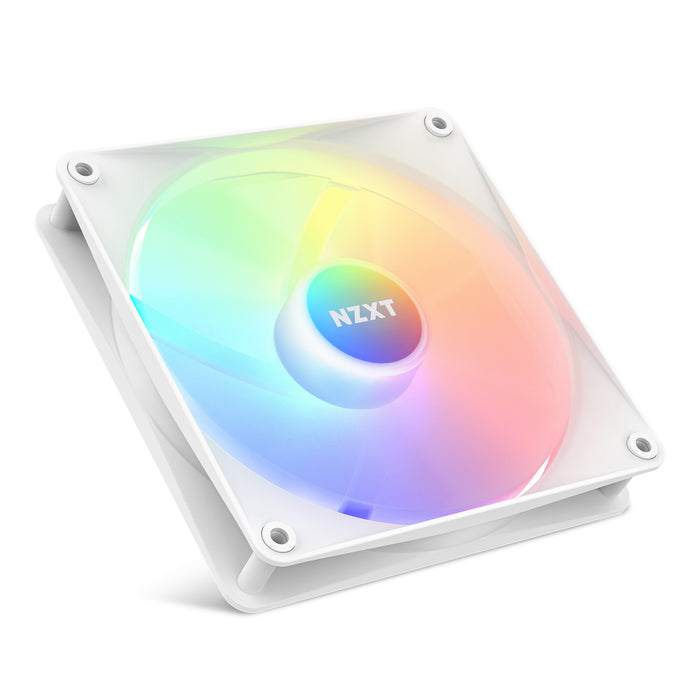 NZXT F140 RGB Core Case Fan | 140mm 1500 RPM 90.79 CFM PWM RGB Fluid Dynamic Bearing (FDB) White