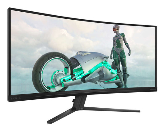Philips Evnia 34M2C3500L/00 34" Wide Quad HD Curved Gaming Monitor | 3440 x 1440 180Hz 1ms HDMI DP