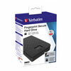 Verbatim Fingerprint Secure Portable Hard Drive 1TB 1 TB Encrypted External HDD | USB 3.2  Black