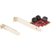 StarTech SATA PCIe Card - 2 Port PCIe SATA Expansion Card - 6Gbps - Full/Low Profile - PCI Express to SATA Adapter/Controller - ASM1061 Non-Raid - PCIe to SATA Converter