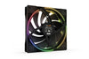 be quiet! Light Wings High Speed Fan | 140mm 2200 RPM 71.7 CFM PWM RGB Rifle bearing Black