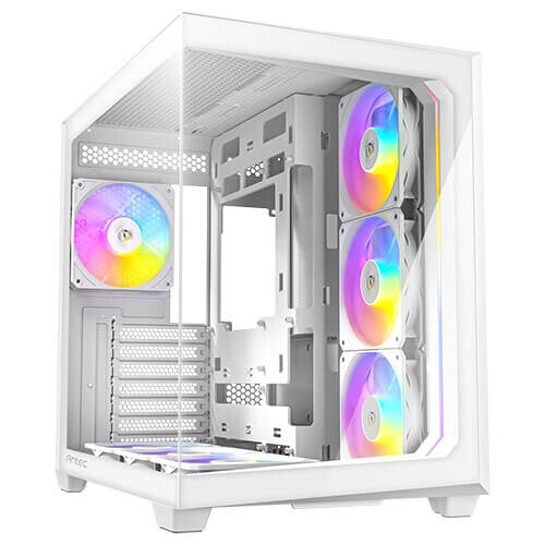 Antec C5 ARGB Midi Tower PC Case White | Liquid Cooling Support