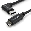 StarTech Right-Angle USB-C Cable - M/M - 1 m (3 ft.) - USB 2.0