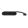StarTech.com USB 3.0 to Dual HDMI Adapter - 1x 4K 30Hz & 1x 1080p - External Video & Graphics Card - USB Type-A to HDMI Dual Monitor Display Adapter - Supports Windows Only - Black