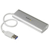 StarTech.com 4-Port Portable USB 3.0 Hub with Built-in Cable~4-Port Portable USB 3.0 Hub with Built-in Cable - 5Gbps
