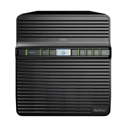 Synology DiskStation DS423/16TB SYN HAT-3300 Desktop NAS with 4 x 4TB HAT3300 Drives | 4-bay, HDD & SSD, Realtek CPU, 2 GB GB RAM, 2 x LAN Ports