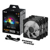 ASUS TUF GAMING TR120 ARGB 3IN1 Black Cooler | 120mm 2000 RPM 77.4 CFM RGB Hydraulic Bearing Black