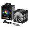 ASUS TUF GAMING TR120 ARGB 3IN1 Black Cooler | 120mm 2000 RPM 77.4 CFM RGB Hydraulic Bearing Black