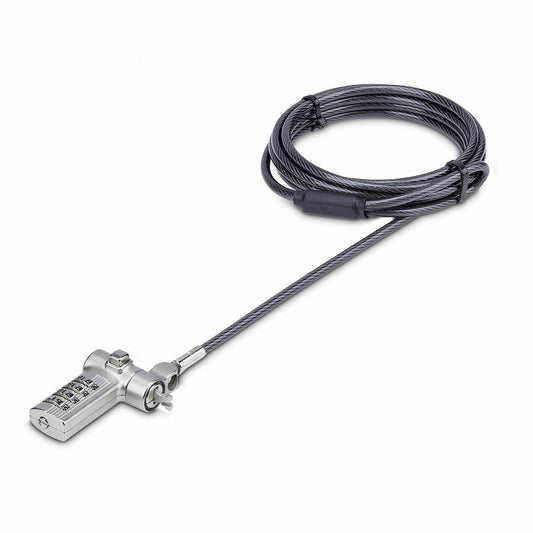 StarTech 25-Pack Universal Laptop Lock 6.6ft (2m), Serialized Security Cable for Notebook, Compatible With Noble Wedge