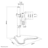 Neomounts by Newstar monitor desk stand