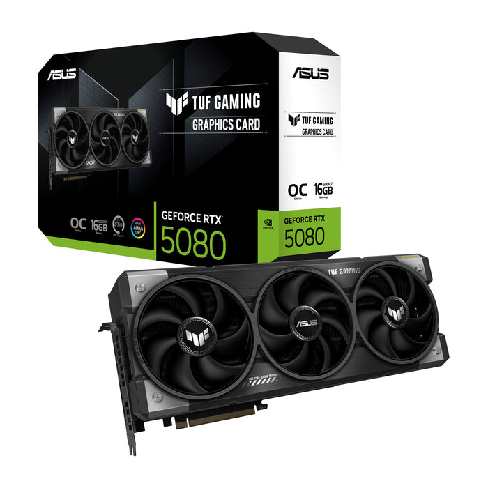 ASUS GeForce RTX 5080 16 GB GDDR7 Graphics Card | PCIe 5.0 | 3 x DP and 2 x HDMI | Active Cooling