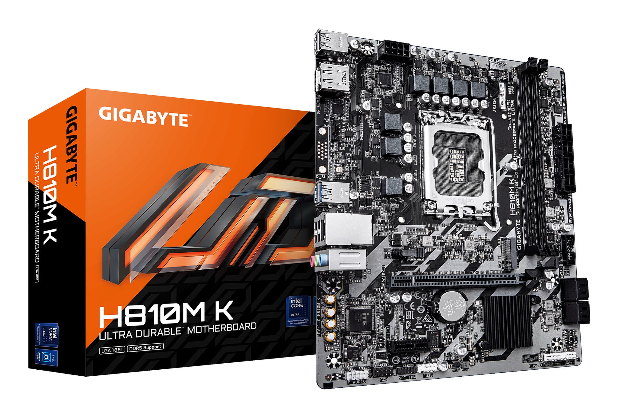 982797 GIGABYTE H810M K Motherboard - Intel Core Ultra (Series 2) CPUs, 3+1+2 ...