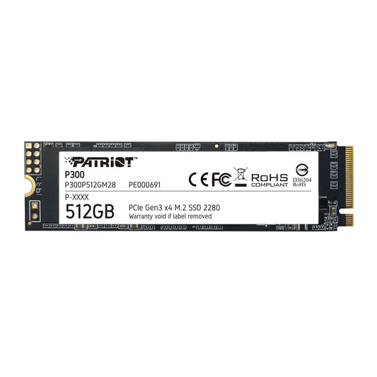 Patriot Memory P300P512GM28 512 GB Internal SSD | NVMe PCI Express M.2