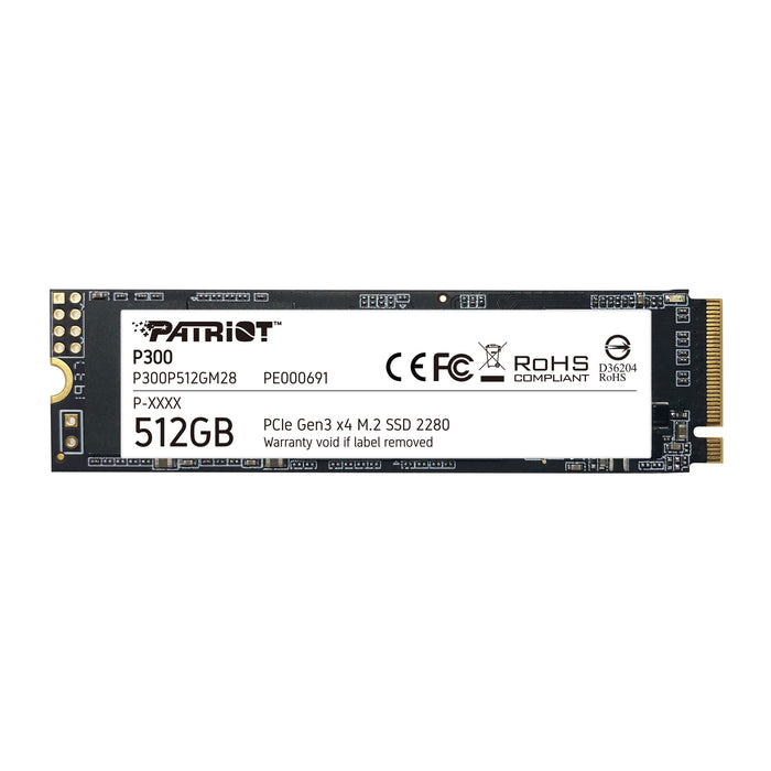 Patriot Memory P300P512GM28 512 GB Internal SSD | NVMe PCI Express M.2