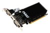 MSI GeForce GT 710 2 GB GDDR3 Graphics Card | PCIe 2.0 x16 | 1 x HDMI | Passive Cooling