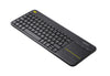 Logitech K400 Plus Tv Keyboard | Wireless, QWERTY, Black