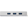 StarTech.com 3-Port Portable USB 3.0 Hub plus Gigabit Ethernet - Built-In Cable~3-Port Portable USB 3.0 Hub plus Gigabit Ethernet - 5Gbps - Built-In Cable
