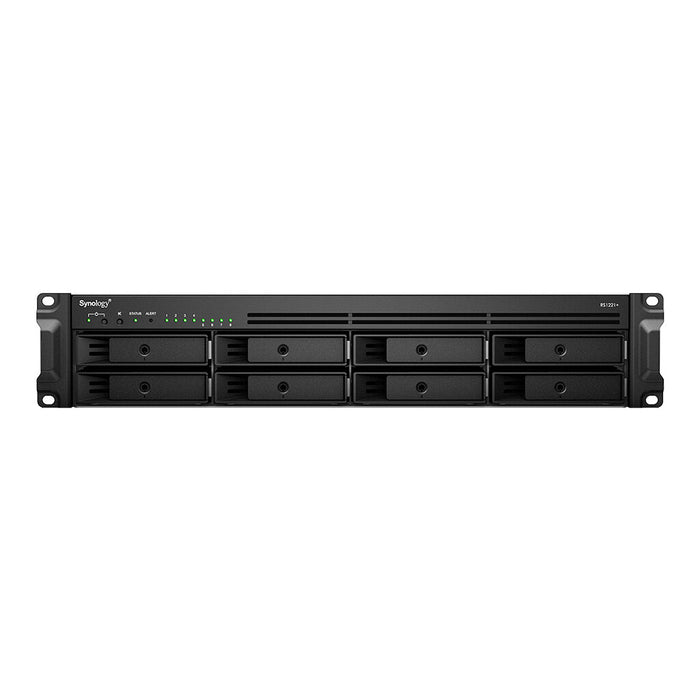 Synology RackStation RS1221+ Rack (2U) NAS with 8 x 16TB HAT5300 Drives | 8-bay, HDD & SSD, Ryzen Embedded CPU, 4 GB GB RAM, 4 x LAN Ports