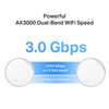 TP-LINK Whole Home Mesh WiFi 6 System with PoE AX3000 Dual-band Wi-Fi 6 Mesh System | 3-Pack, White