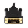 StarTech.com 6ft (1.8m) DisplayPort to DVI Cable - 1080p Video - Active DisplayPort to DVI Adapter Cable - DisplayPort to DVI-D Cable Single Link - DP 1.2 to DVI Monitor Cable Converter