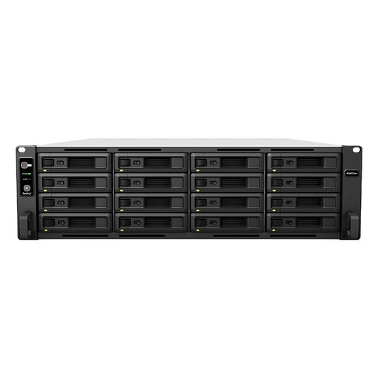 Synology RackStation RS4021xs+ Rack (3U) NAS with 16 x 12TB HAT5300 Drives | 16-bay, HDD & SSD, Intel Xeon D CPU, 16 GB GB RAM, 6 x LAN Ports