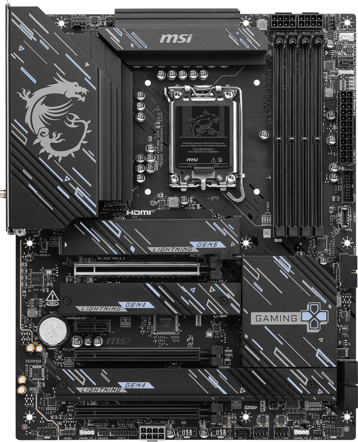 MSI Z890 GAMING PLUS WIFI ATX Motherboard | LGA1851 | 4x DDR5 Slots | Wi-Fi 7