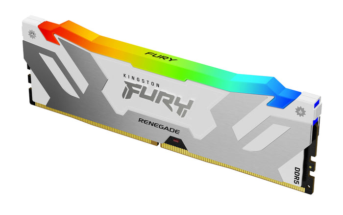 Kingston FURY Renegade White 32 GB (1x32 GB) DDR5 Memory Kit | CL32, XMP, Heatsink, ARGB