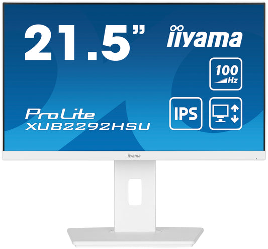 iiyama ProLite XUB2292HSU-W6 22" Full HD Monitor | 1920 x 1080 100Hz HDMI DP