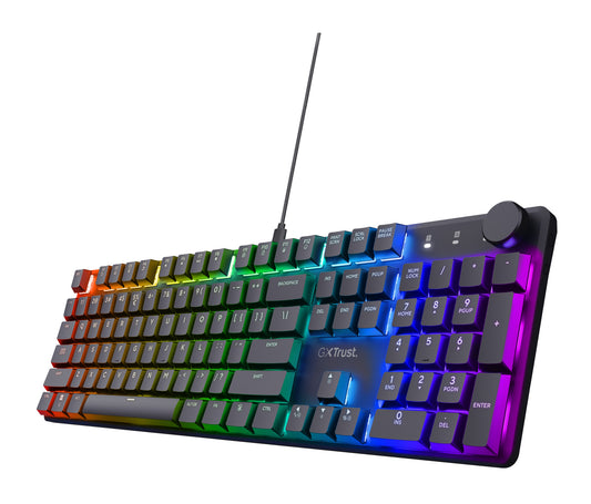 Trust GXT 866 Torix Mechanical Gaming Keyboard | Wired, QWERTY, Full-size (100%), Black, Backlit