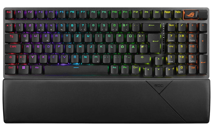 ASUS ROG Strix Scope II 96 Wireless Mechanical Gaming Keyboard | Wired & Wireless, QWERTZ, 96%, Black, Backlit