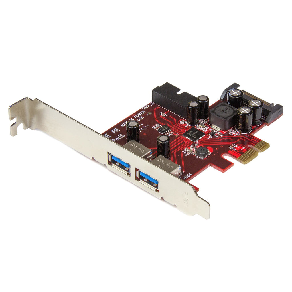 .com 4 Port PCI Express USB 3.0 Card 2 External & 2 Internal SATA Power UASP Support 2x Internal Motherboard Style Headers