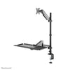 Neomounts desk mounted sit-stand workstation
