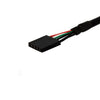 StarTech 1 ft Panel Mount USB Cable - USB A to Motherboard Header Cable F/F