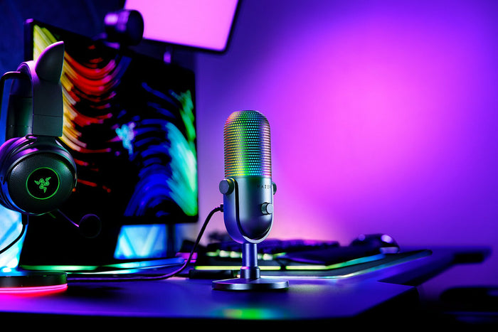 Razer Seiren V3 Chroma Supercardioid Microphone | Wired, USB Type-C