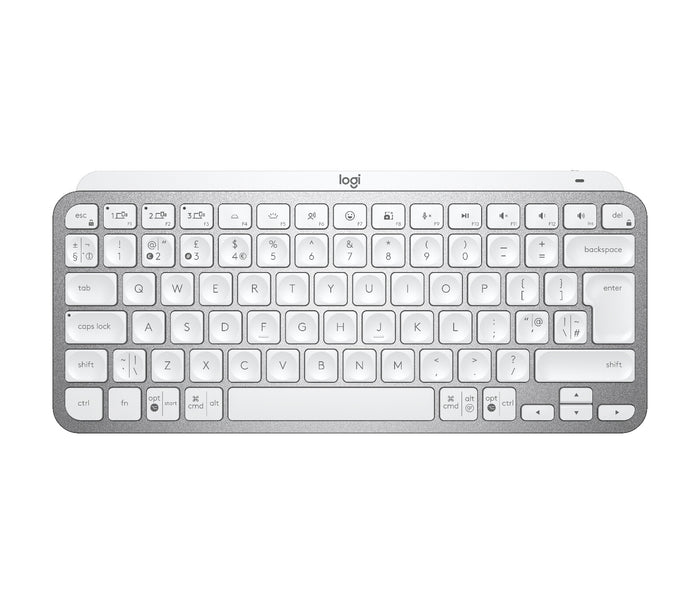 Logitech MX Keys Mini Keyboard | Wireless, QWERTY, Grey, Backlit
